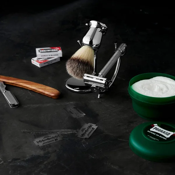 Men's Shaving Brush - Steel, Other Metal, Frank Shaving