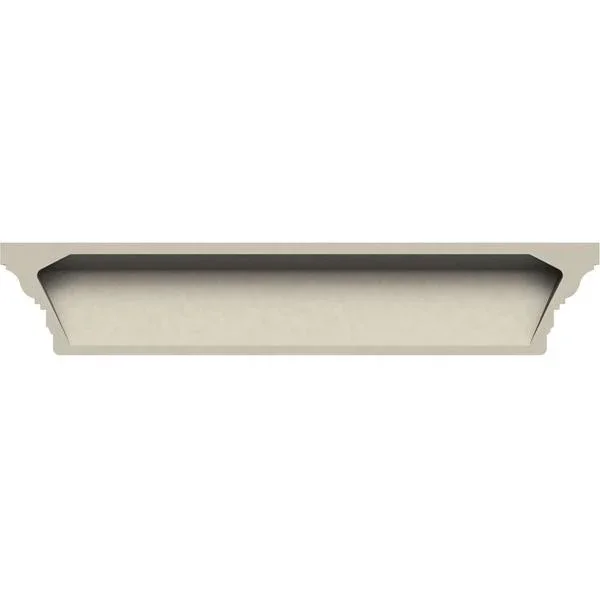 Ekena Millwork CRH08X62ST 62x22 Bottom Width x 70 3/4x22 Top Width x 7 7/8x22H x 1 1/4x22P Classic Crosshead