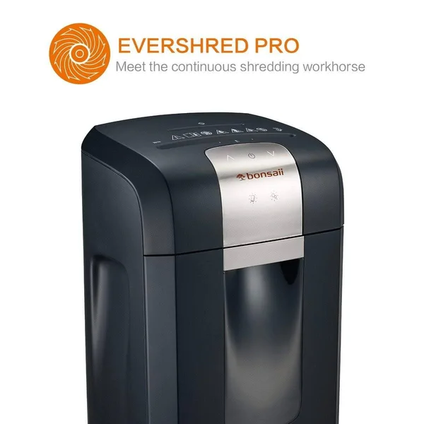 Bonsaii EverShred Pro 12-Sheet Heavy Duty Cross-Cut Paper, CD, Credit Card Shredder 3S16