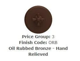 Brasstech 121-1/ORB Large Basket STRAINER Body Oil Rubbed Bronze - Hand Relieved