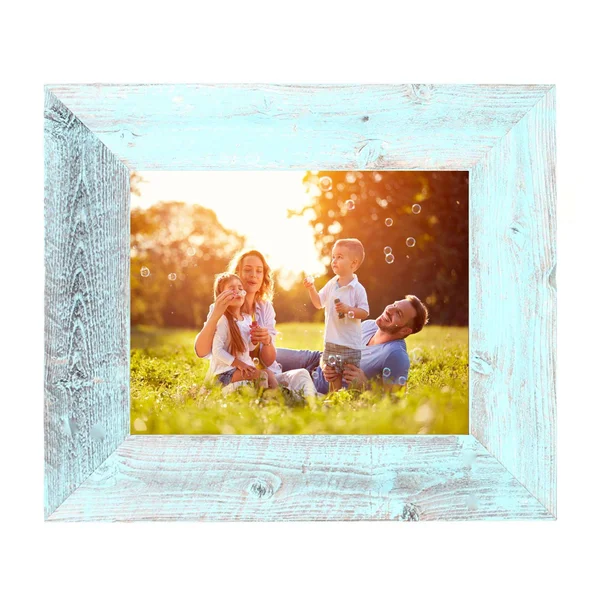 Rustic Farmhouse 3-Inch Picture Frame, Robins Egg Blue 18x24