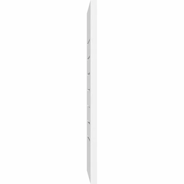 Vertical Surface Mount: Functional, Standard Frame PVC Gable Vent Ekena Millwork Size: 32x22 W x 28x22 L