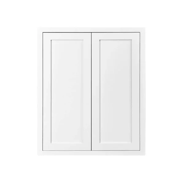 Maplevilles Cabinetry W273014 Inset 27 inch Wide x 30 inch Tall 2 Door Wall Cabinet, White