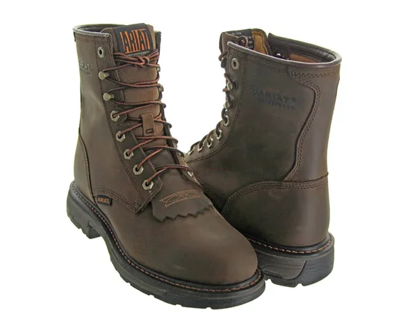 Ariat Men's Workhog 8 in. H2O Boots Brown 7.5 D