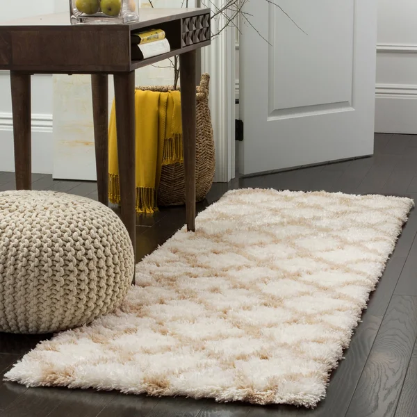 Safavieh Indie Shag SGI322K Ivory, Light Beige Rug 2&3x22 x 7& Runner