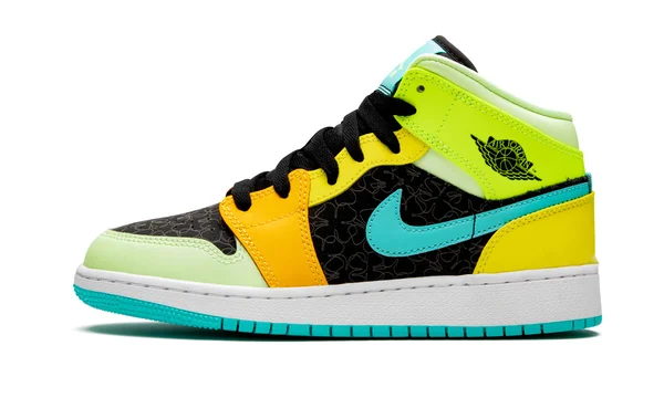 Air Jordan 1 Mid SE Aurora Green (GS)