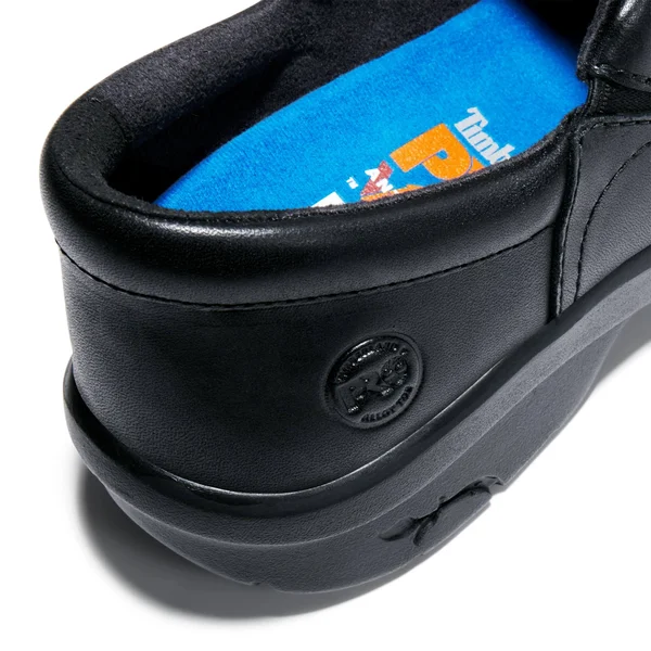 Timberland Pro 87528 Newbury ESD Black Slip-On Women's Alloy Toe Shoe