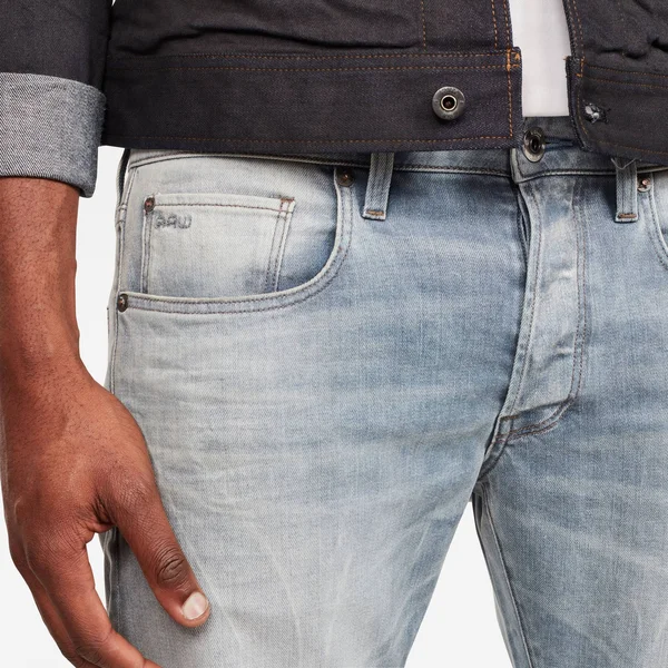 G-Star Raw 3301 Slim Fit Jeans in Faded Mineral - Blue