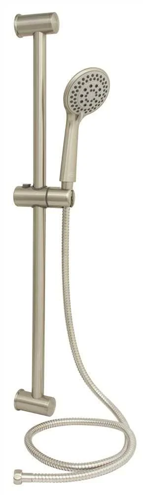 Premier Sliding Bar Shower Set with 5-Function Handheld Shower and 60 in. Stainless Steel Hose, Brushed Nickel