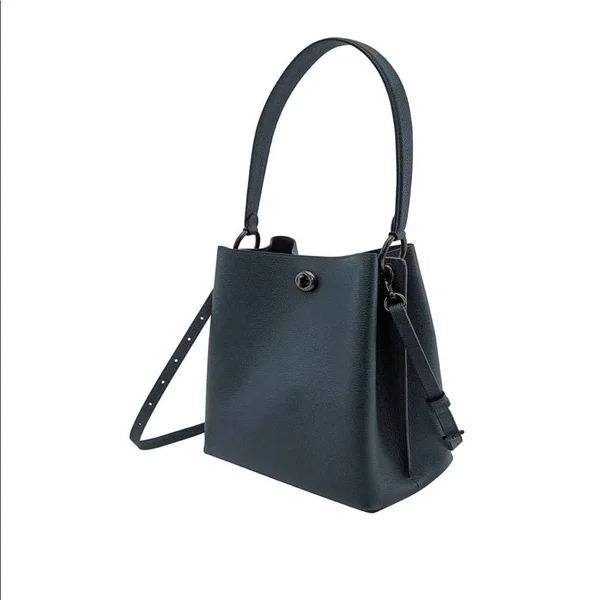 Coach Charlie Bucket Bag - Women's Purses - Pewter/Pine Green