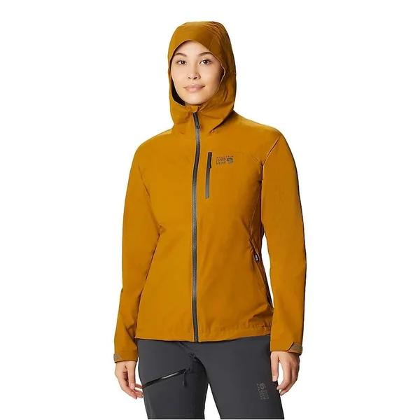 Mountain Hardwear Women's Stretch Ozonic Jacket - Medium - Olive Gold