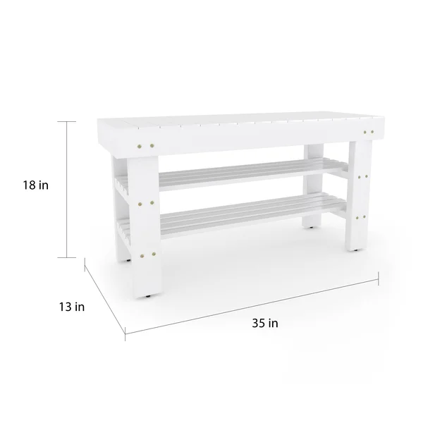 The Gray Barn Waggoner Solid Wood Shoe Bench