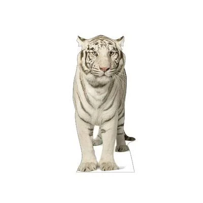 White Tiger Cardboard Stand-Up Advanced Graphics