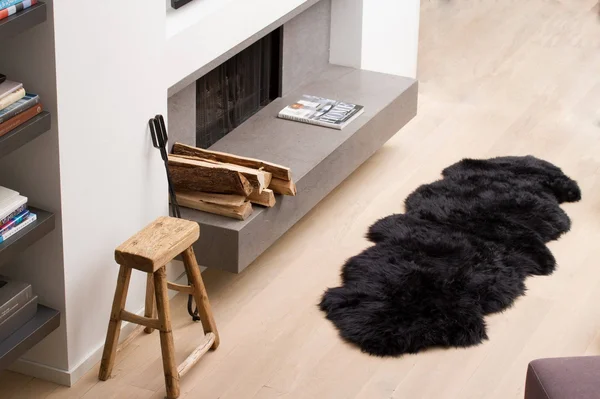 24x22 x 72x22 x 2x22 Chocolate Double Sheepskin - Area Rug