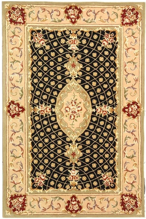 Safavieh Persian Court PC172 Area Rug Black 6' x 6' Round