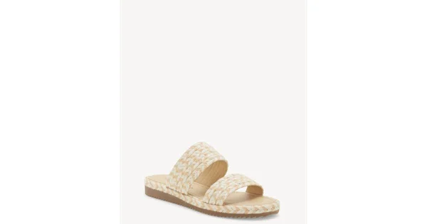 Lucky Brand Women's Decime Woven Slide Sandals - Peach Multi
