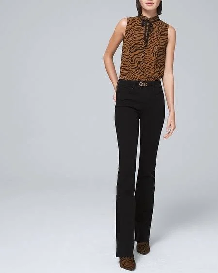 Women's Ultimate Sculpt High-Rise Skinny Flare Jeans, Midnight Rinse Wash, Size 4 - Regular by White House Black Market