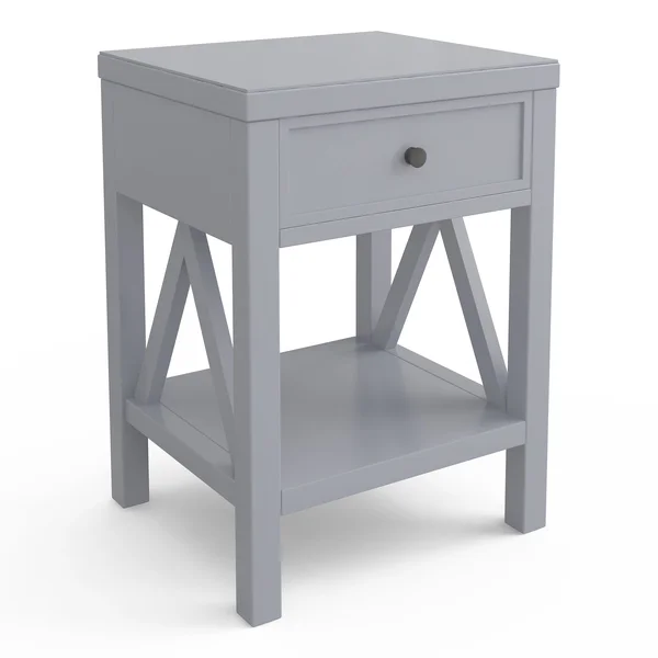 The Gray Barn Latigo Acacia Wood End Table, Turquoise