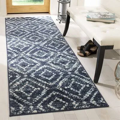 Sherburne Navy/Ivory Area Rug Union Rustic Rug Size: Runner 2&6x22 x 10&