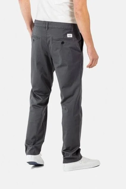 REELL Regular Fit Flex Chinos with Stretch, Grey