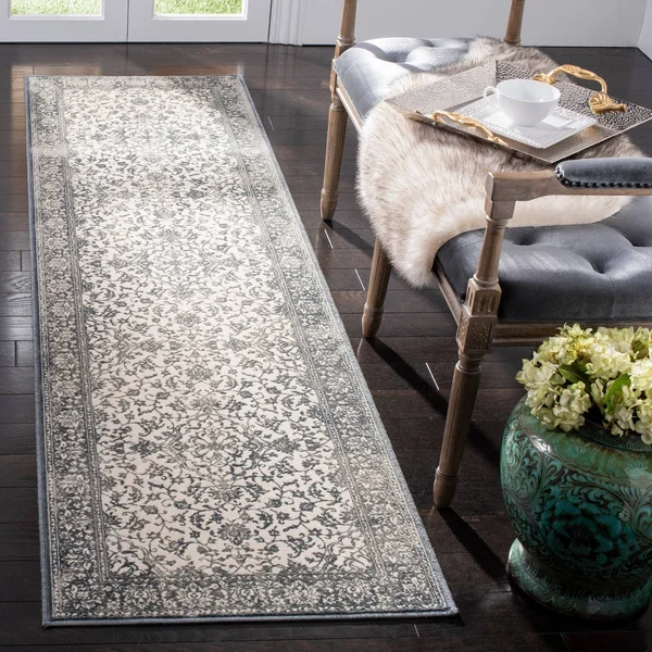 Safavieh Noble Tjanka Modern Oriental Polyester Rug - 3&3x22 x 4&7x22 - Brown/Cream
