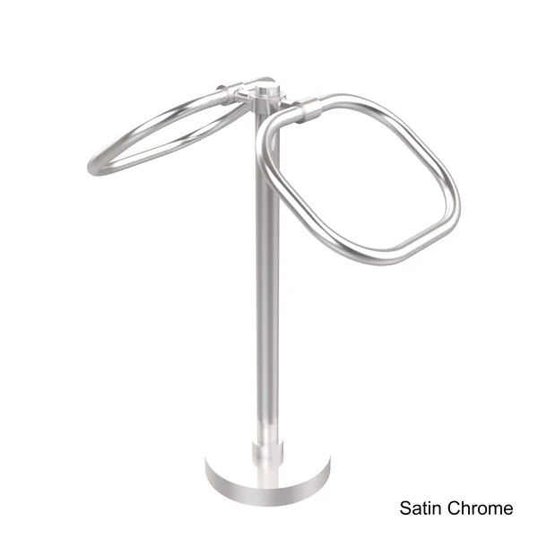 Allied Brass TB-20 Two Ring Oval Guest Towel Holder, Venetian Bronze