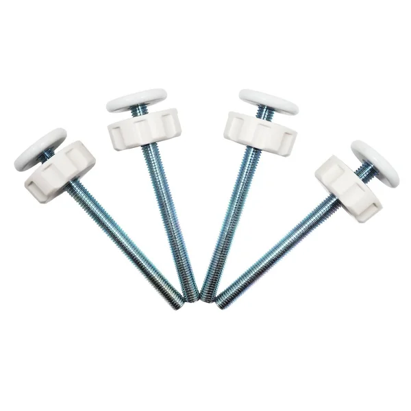 Baby Gate Guru Extra Long M10 (10mm) Spindle Rods for Pressure Mounted Baby and Pet Safety Gates 4 Pack Replacement Set (10mm - W