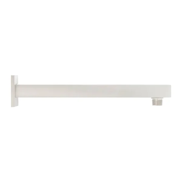 18x22 Modern Square Wall-Mount Shower Arm with Flange - Matte Black - Brass, Signature Hardware 449646