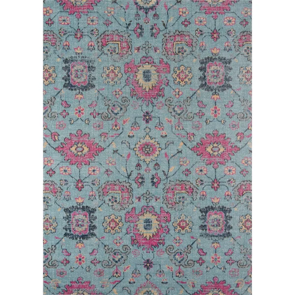 Momeni Jewel JW-01 Pink Rug - 2 ft 7 in x 7 ft 6 in Runner