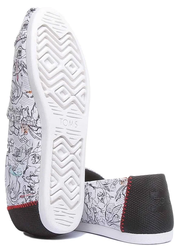 Toms White Marvel Concept Art Print Women's Classics