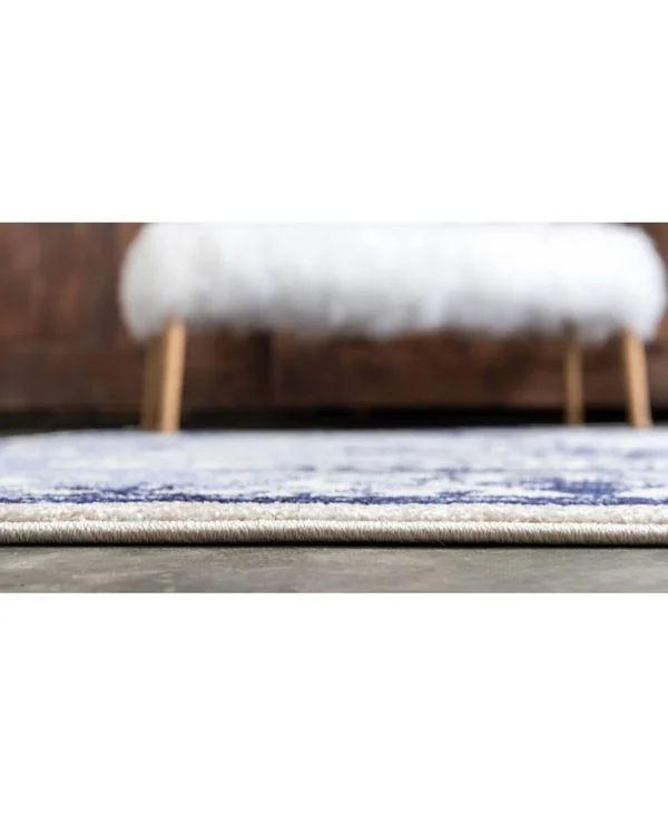 Unique Loom Traditional La Jolla Area Rug (12&2x22 Round - Blue)