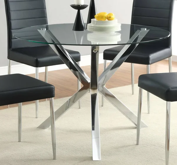 Coaster - Dining Table (Chrome) - 120760