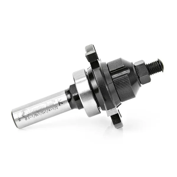 Amana 55510 E-Z Dial Slot Cutter 4 Wing x 2-1/8 Dia x 1/4-1/2 x 1/2 inch Shank