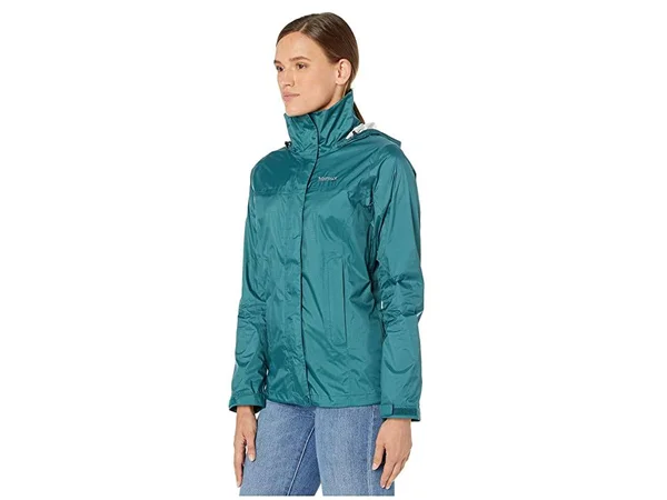 Marmot Women's PreCip Eco Jacket - Large - Deep Teal