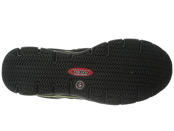 Skechers Work Synergy - Ekron Alloy Toe, Men's Black/Lime