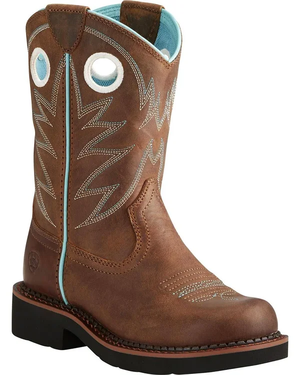 Ariat Kids Probaby Distressed Brown 3.5, M