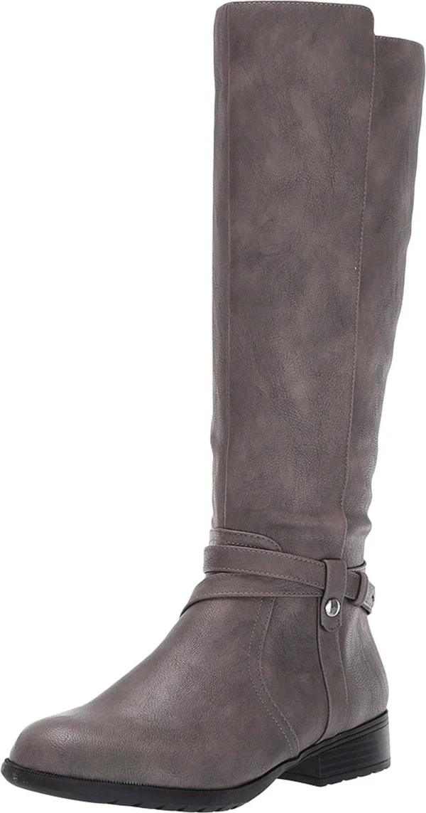 LifeStride Xtrovert Women's Riding Boots, Size: 7 Wide, Grey