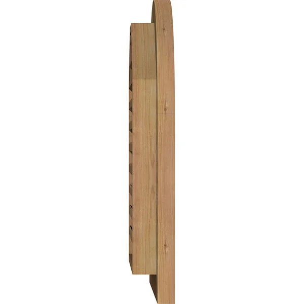 Ekena Millwork GVWRT18X2800RFUWR 18x22W x 28x22H Round Top Gable Vent (23x22W x 33x22H Frame Size): Unfinished - Functional, Roug