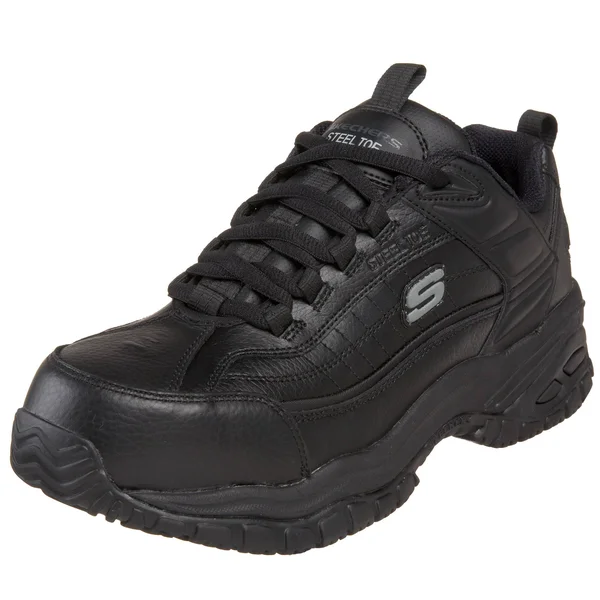 Skechers for Work Men's Soft Stride Lace Up, Black, 12 M US