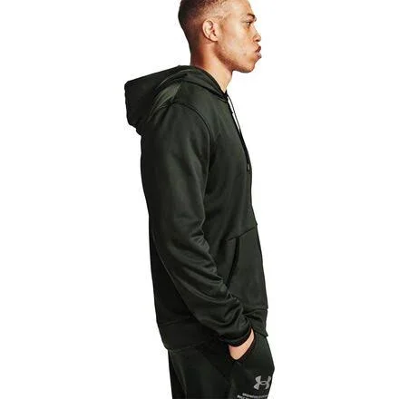 Under Armour Men's Armour Fleece Full Zip Hoodie - Green, XL