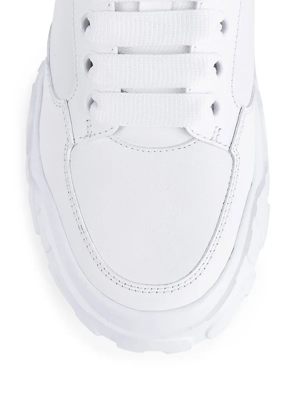 Alexander McQueen Oversized Sneakers, White/Black, Women's, 36.5EU, Sneakers & Trainers Chunky & Oversized Dad Sneakers