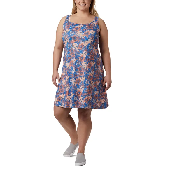 Columbia Freezer III Dress 2x, Stormy Blue Vacay Vibes Print