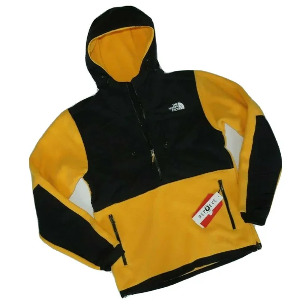 The North Face Men's Denali Anorak - Small - TNF Yellow, TNF Black