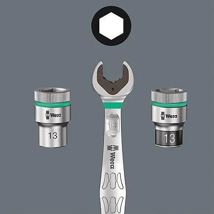 Wera 05003972001 Belt B 3 Torx HF Zyklop Bit Socket Set with Holding Function, 3/8x22 Drive