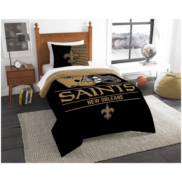 New Orleans Saints Draft Twin Comforter Set
