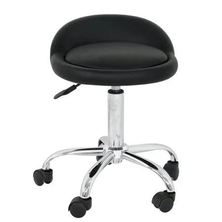 Zeny 360-Degree Swivel & Adjustable Height Indoor Stool, Black