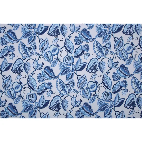 Pillow Perfect Fantasy Fleur Ocean Wicker Seat CUSHION - Blue