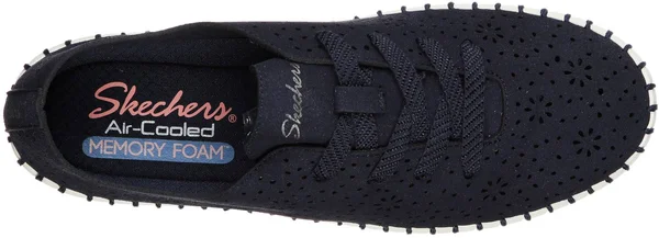 Skechers Women's Sepulveda Blvd Floral Maze Sneaker - Navy
