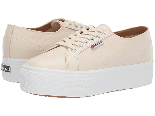 Superga 2790 Nappaleaw Sneaker Women's Shoes Ivory : 39.5 (US Women's 8.5)