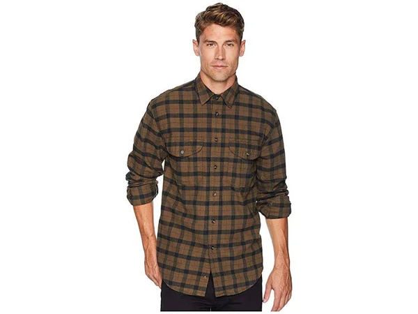 Filson Men's Alaskan Guide Shirt Otter Green/Black Medium